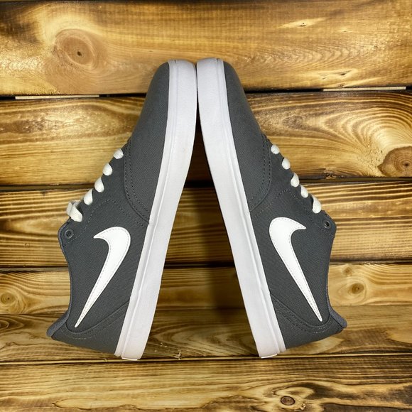 NEW Womens Nike SB Check Solarsoft Canvas Grey White Sneaker 921463-011 Size 9.5 - Picture 8 of 11